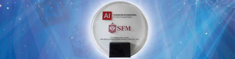 SFM wins the Independent Corporate Service Provider of the Year, UAE Award by Acquisition International and Corporate International
